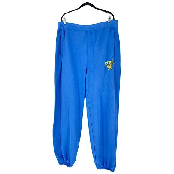 ECKO Unlimited Y2K Blue Street wear Logo Sweat Hip Hop Baggy